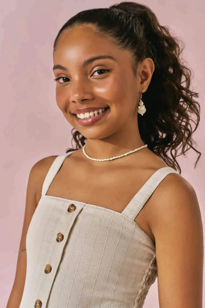 Vestido Midi em Linho Milano 87534 Lilimoon Teen Menina