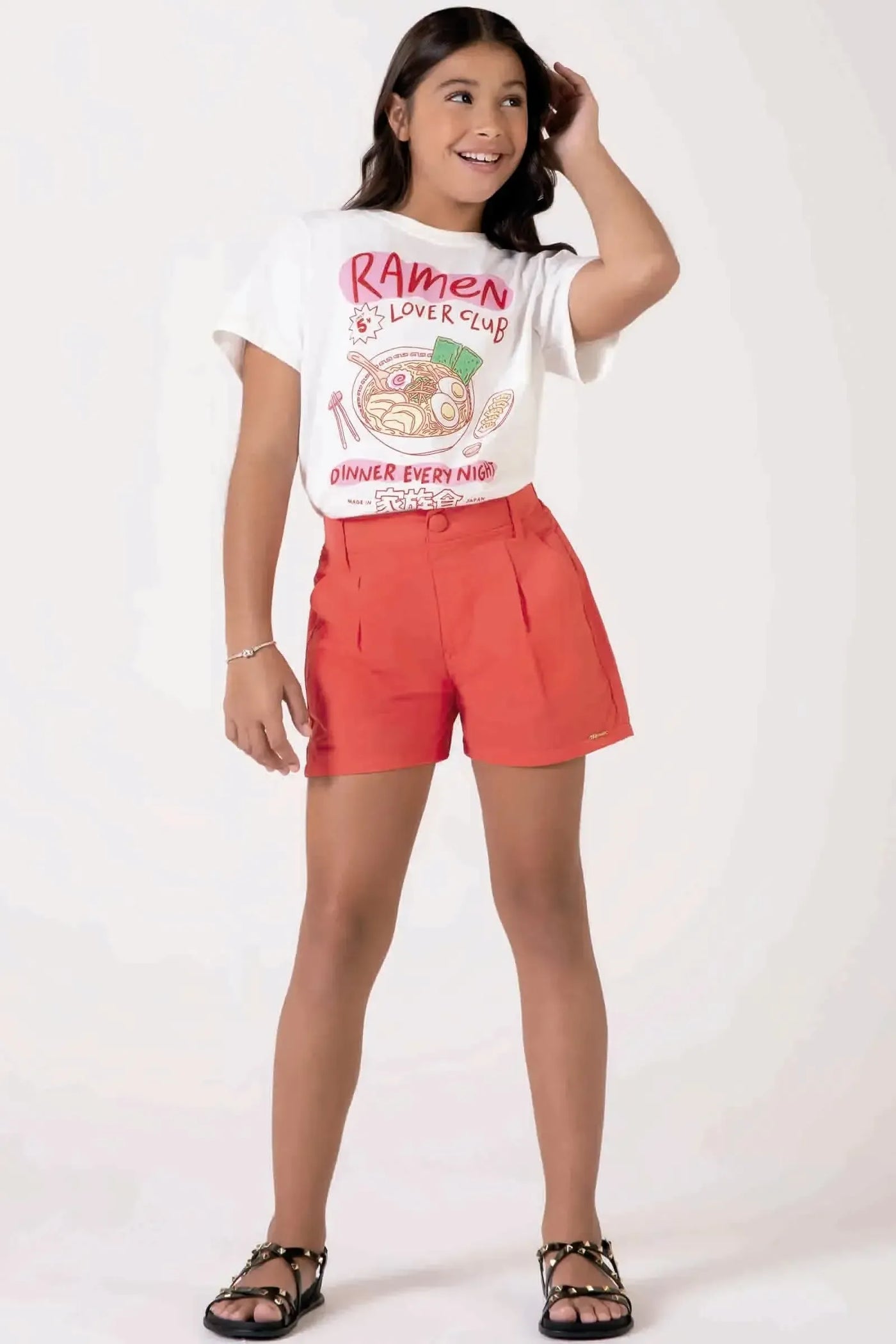 Camiseta Comfy em Meia Malha 90557 Lilimoon Teen Menina