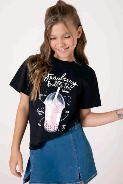 Camiseta Comfy em Meia Malha 90560 Lilimoon Teen Menina