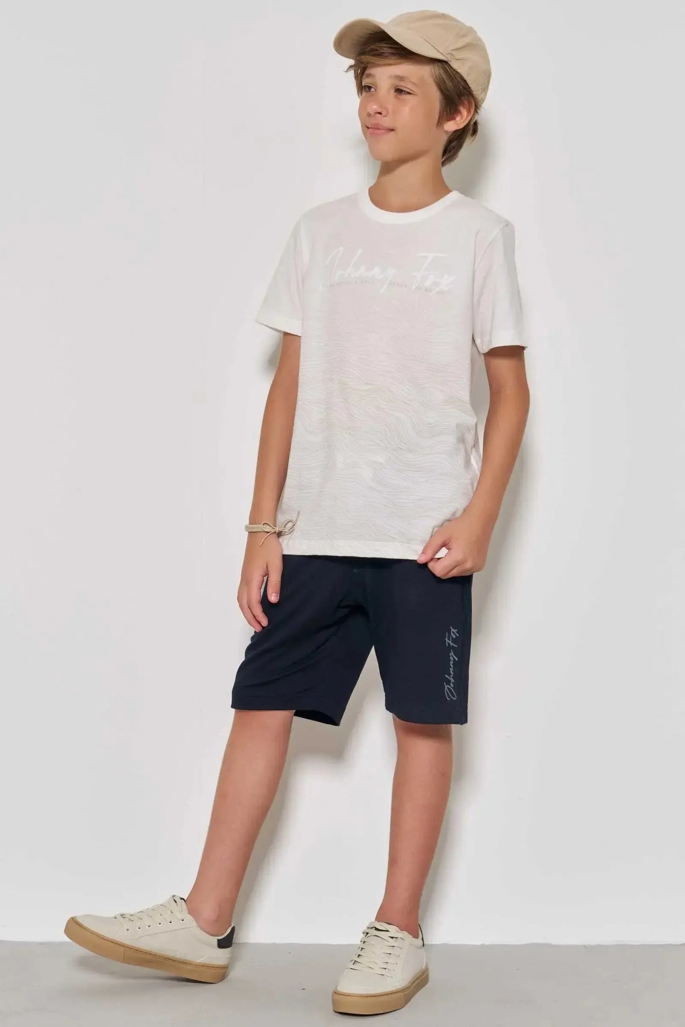 Bermuda em Molevisco com Elastano 86825 Johnny Fox Teen Menino