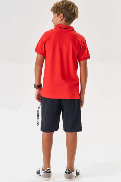 Bermuda em Sarja Girassol com Elastano 87050 Johnny Fox Teen Menino