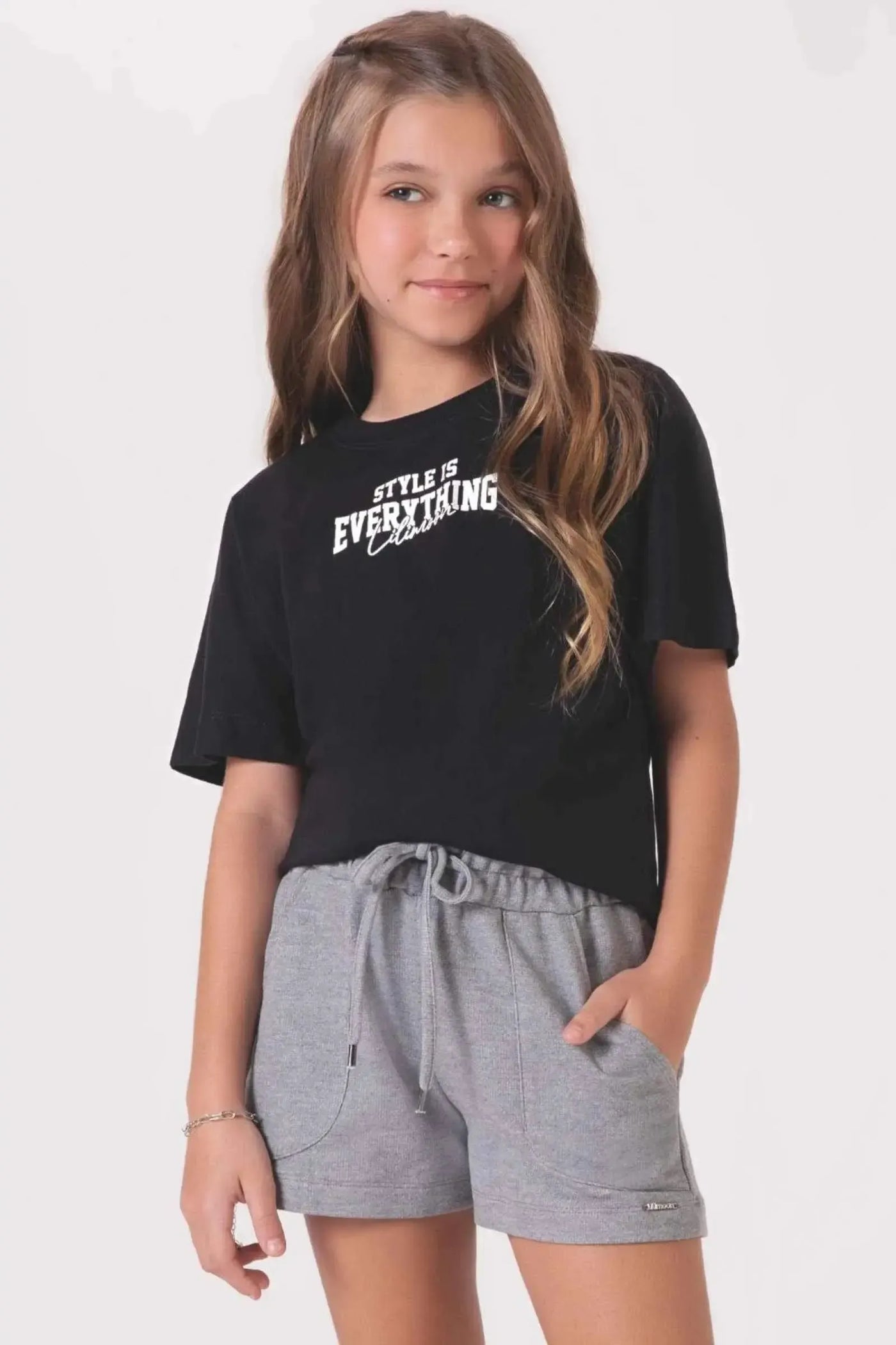 Blusa Over em Meia Malha 87172 Lilimoon Teen Menina