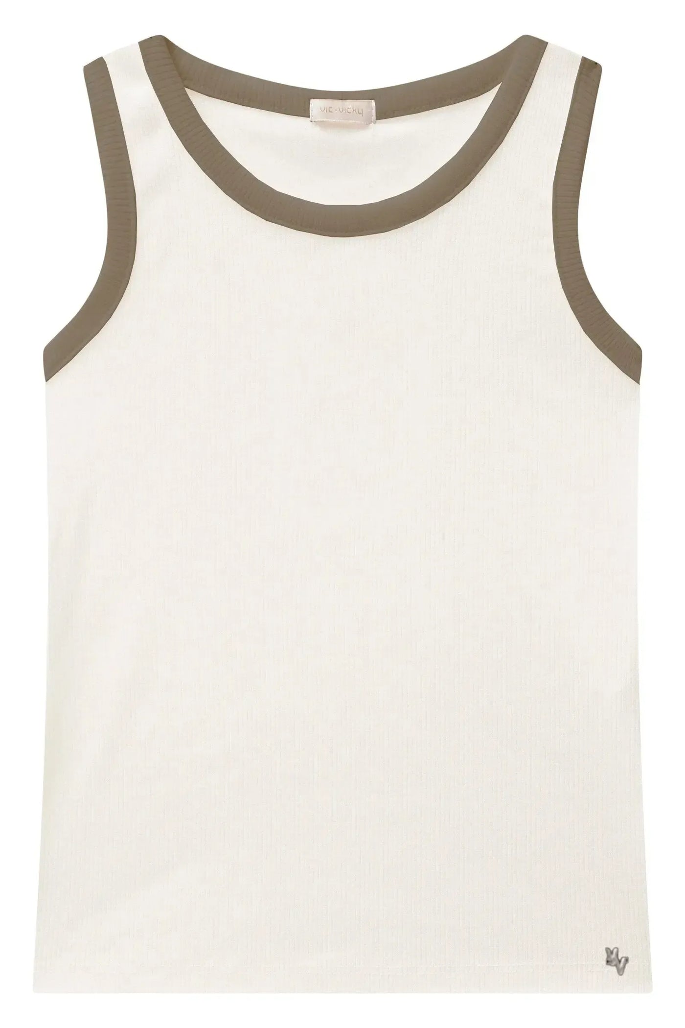 Blusa Regata em Canelado Liz 90457 Vic&Vicky Teen Menina