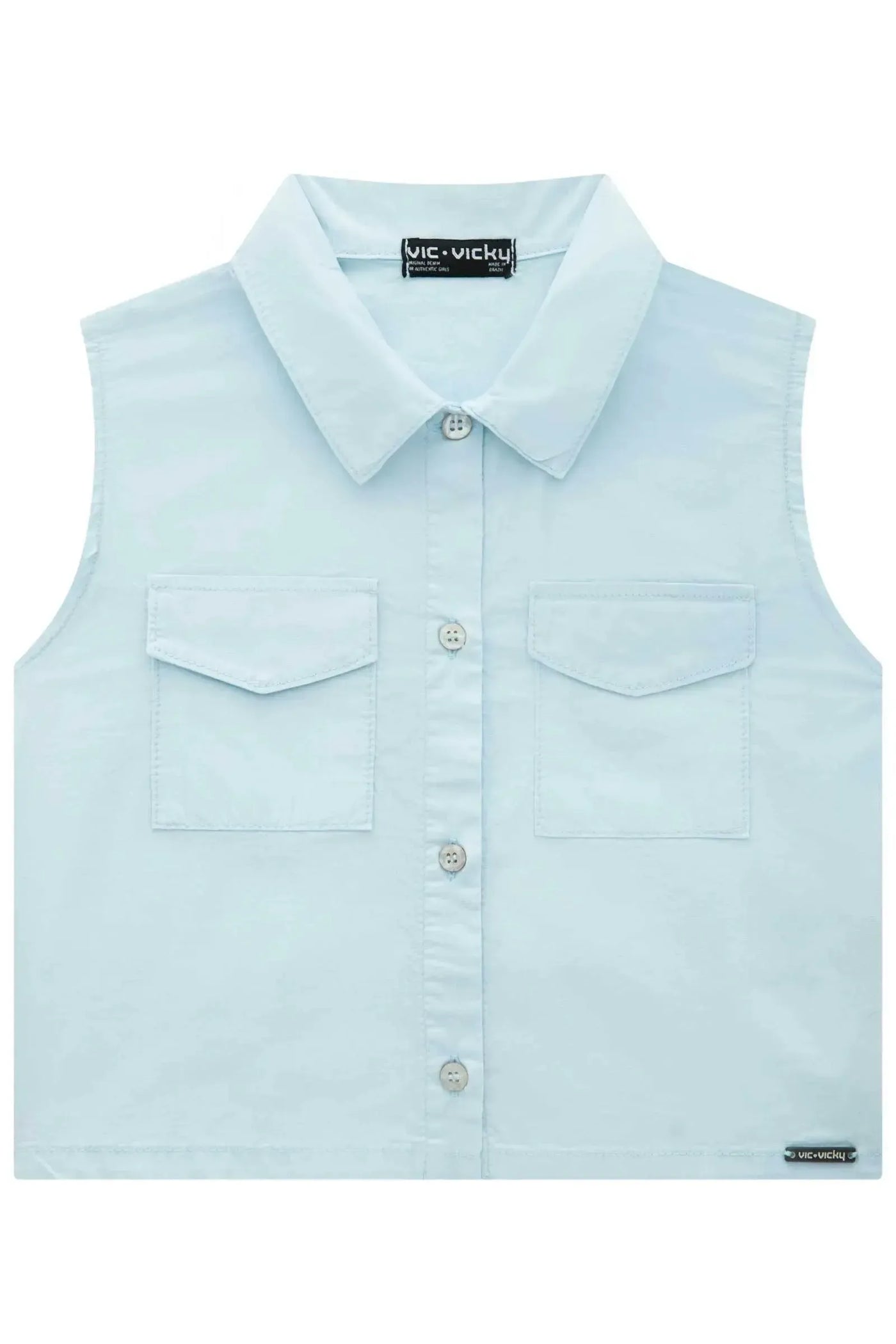 Camisa Boxy em Tricoline 87517 Vic&Vicky Teen Menina