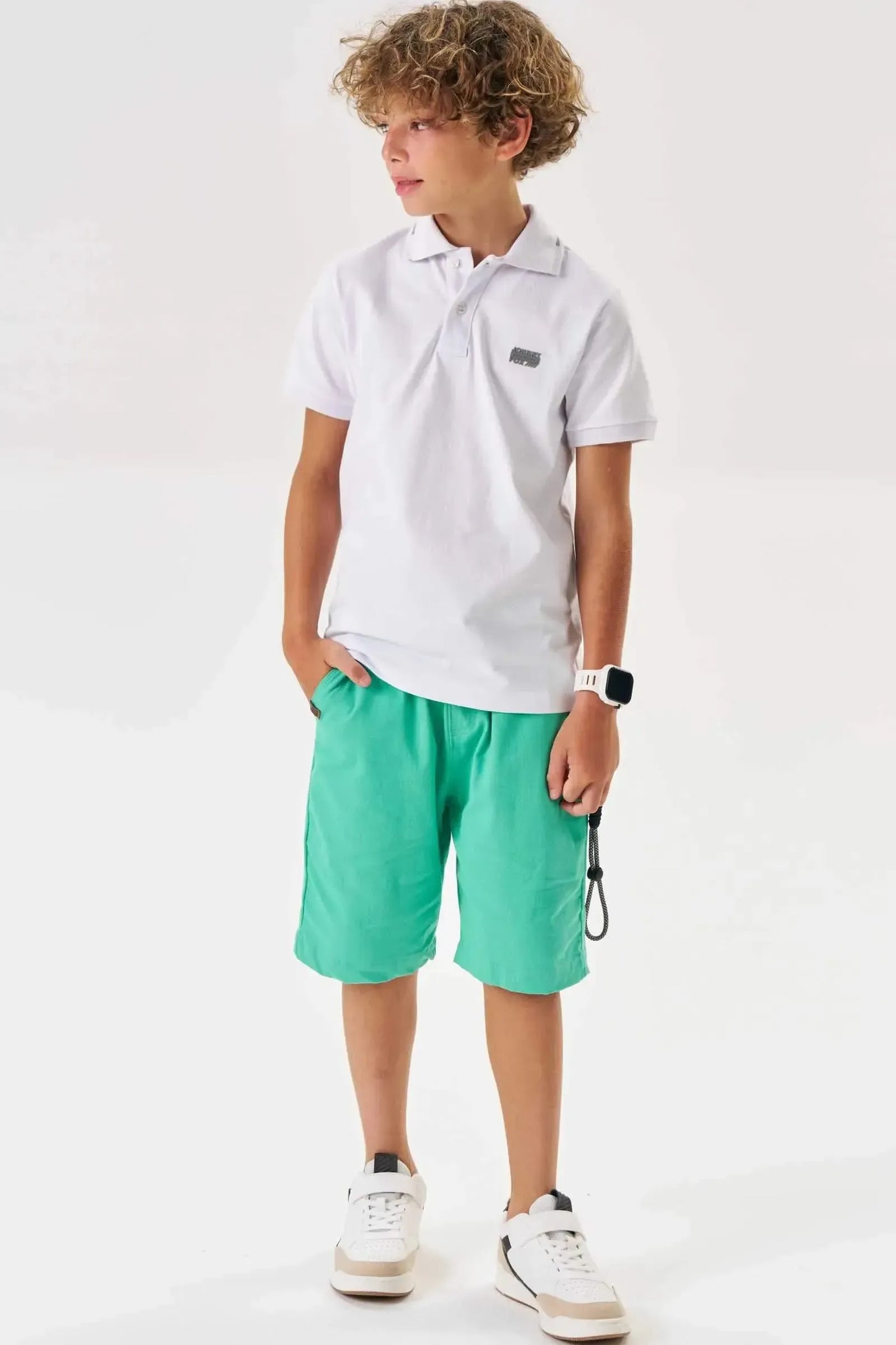Camisa Polo em Piquet com Elastano 86875 Johnny Fox Teen Menino