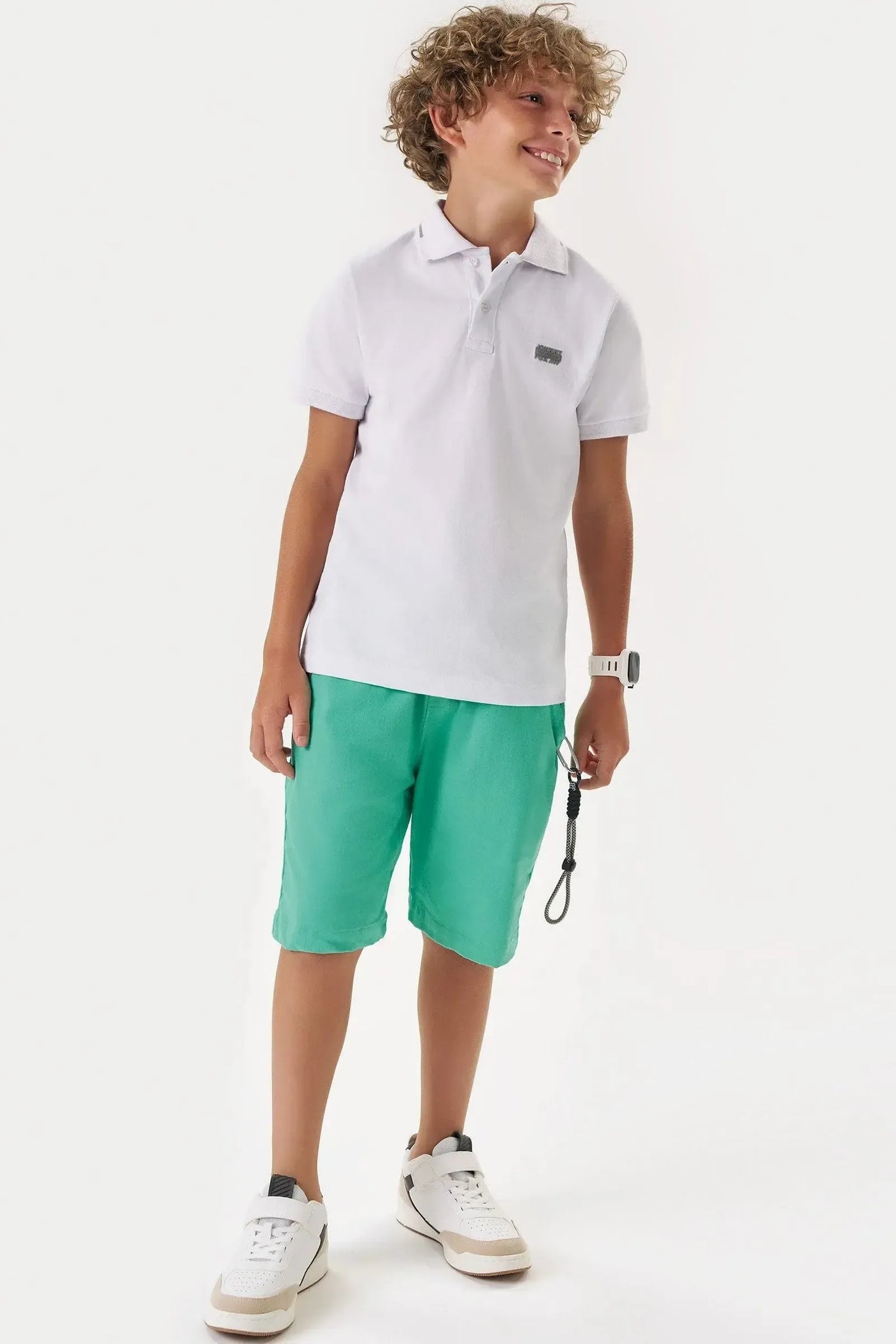 Camisa Polo em Piquet com Elastano 86875 Johnny Fox Teen Menino