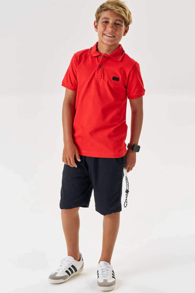 Camisa Polo em Piquet com Elastano 86875 Johnny Fox Teen Menino