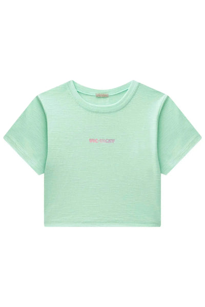 Camiseta Boxy Over em Malha Flamê 86892 Vic&Vicky Teen Menina