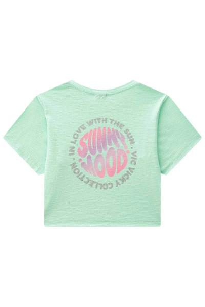 Camiseta Boxy Over em Malha Flamê 86892 Vic&Vicky Teen Menina