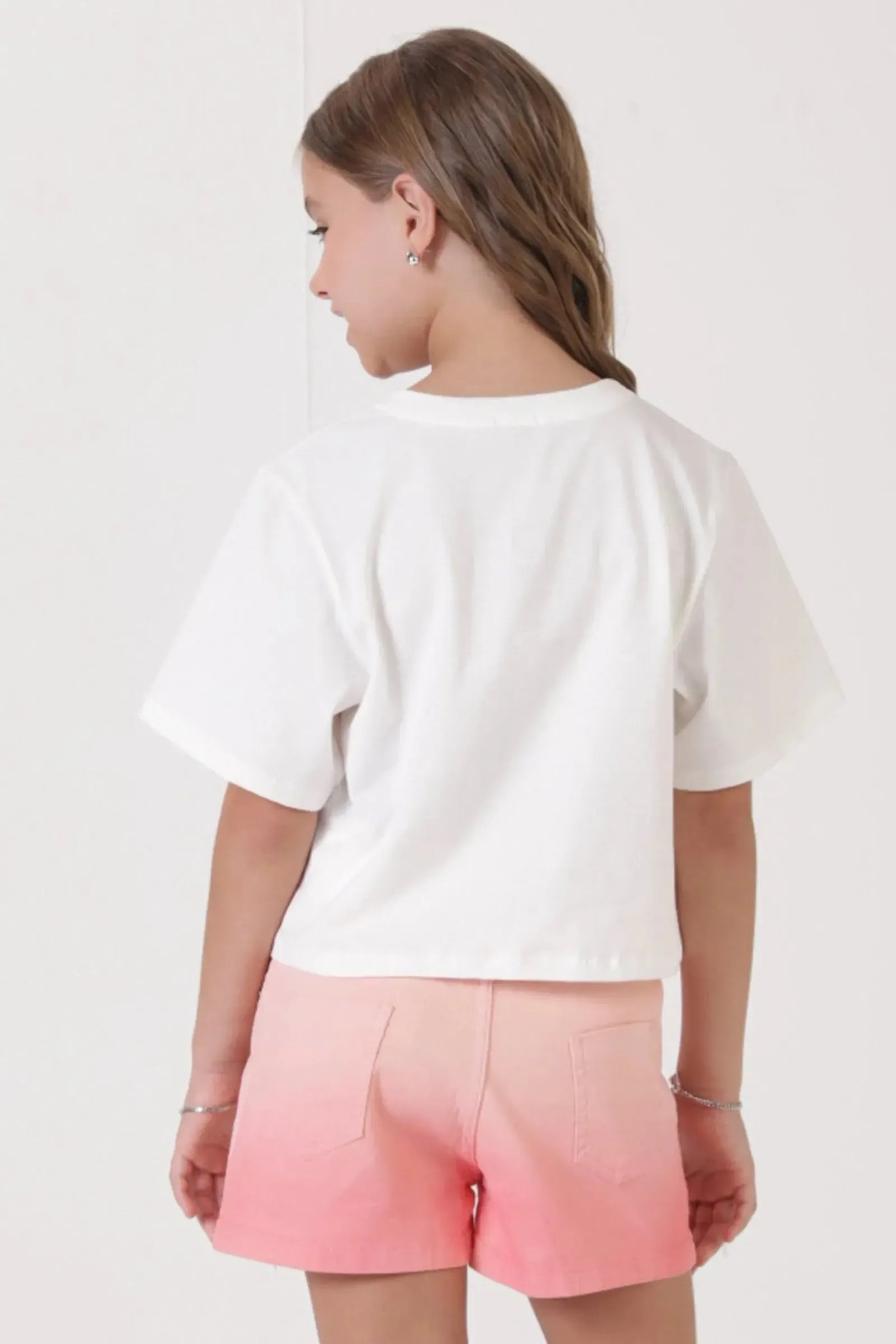 Camiseta Boxy Over em Meia Malha 90461 Vic&Vicky Teen Menina