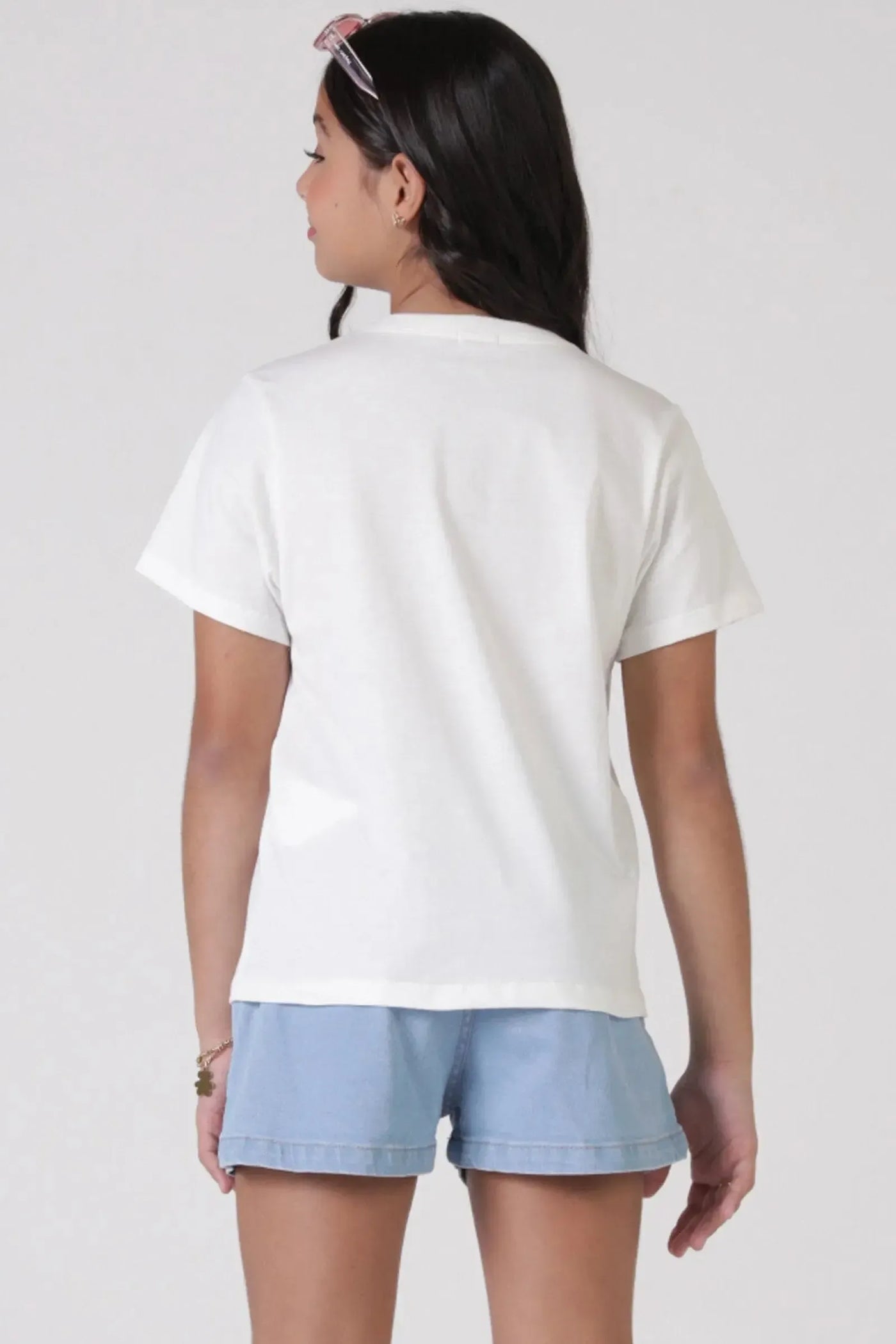 Camiseta Comfy em Meia Malha 90458 Vic&Vicky Teen Menina