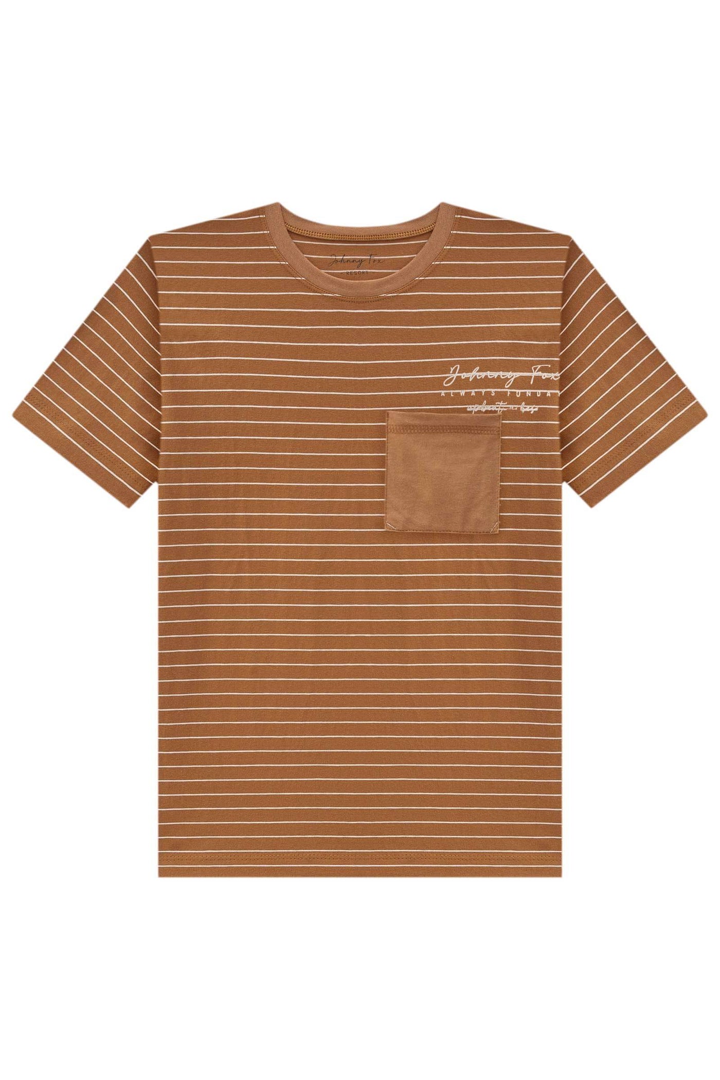 Camiseta em Cotton Listrado Fio Tinto 83508 Johnny Fox Teen Menino