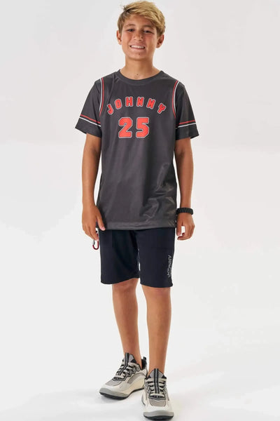 Camiseta em Malha Dry Sports 88622 Johnny Fox Teen Menino