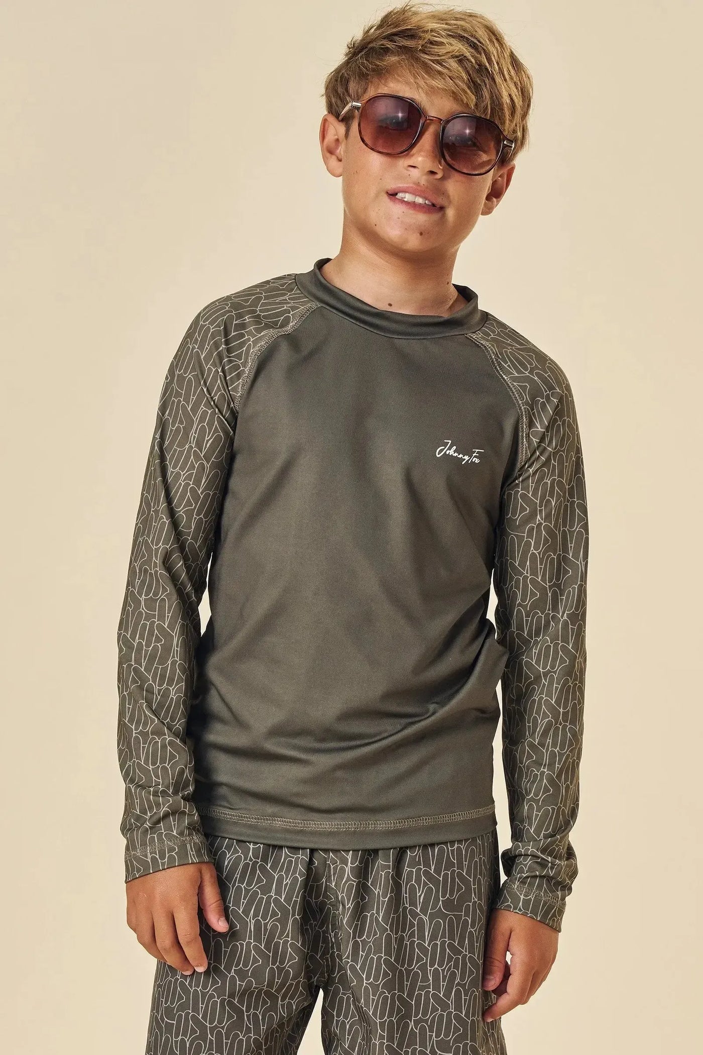 Camiseta em Malha UV Dry com Proteção UV50+ 85333 Johnny Fox Teen Menino