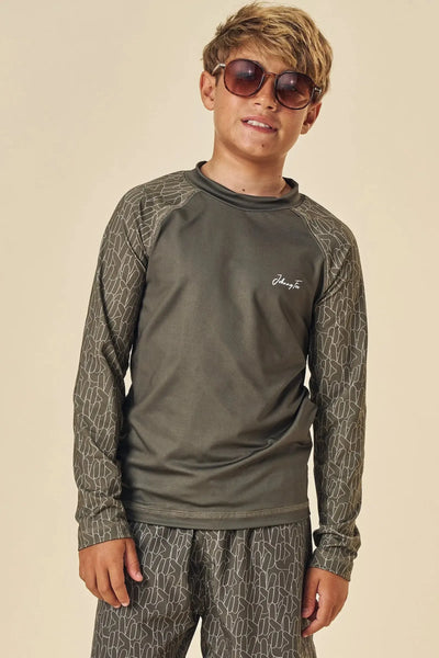 Camiseta em Malha UV Dry com Proteção UV50+ 85333 Johnny Fox Teen Menino