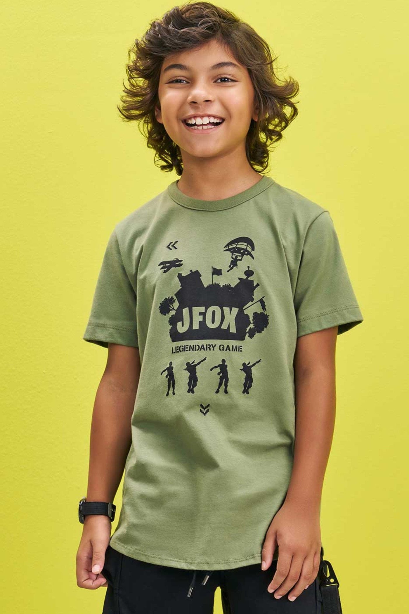 Camiseta em Meia Malha 76886 Johnny Fox