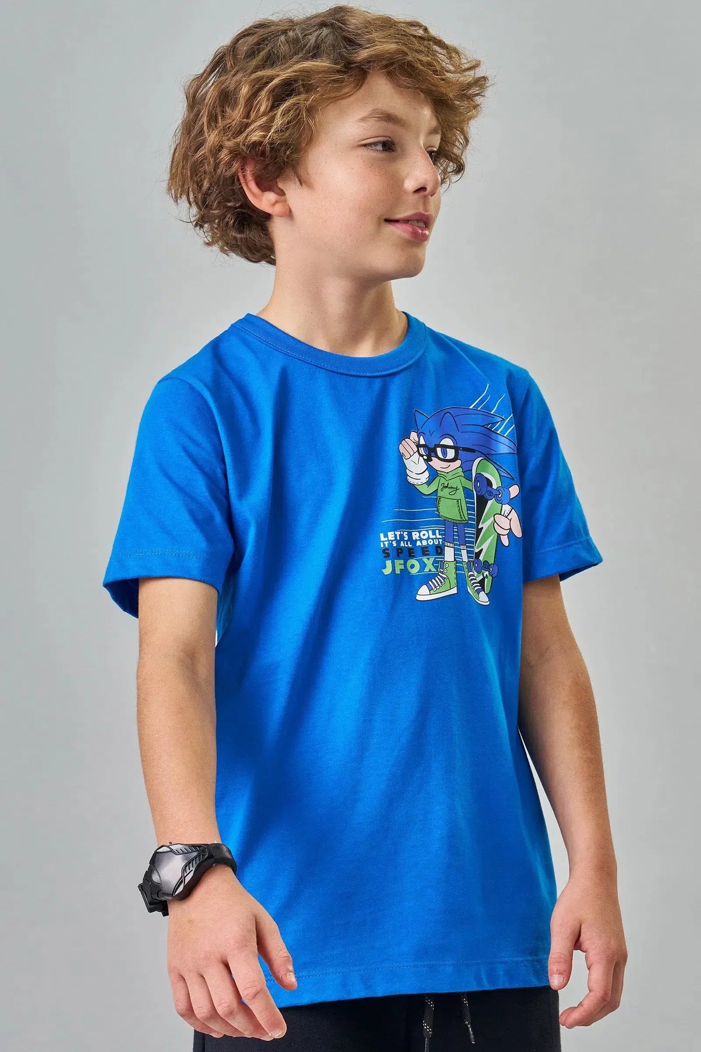 Camiseta Teen Menino em Meia Malha 82160 Johnny Fox