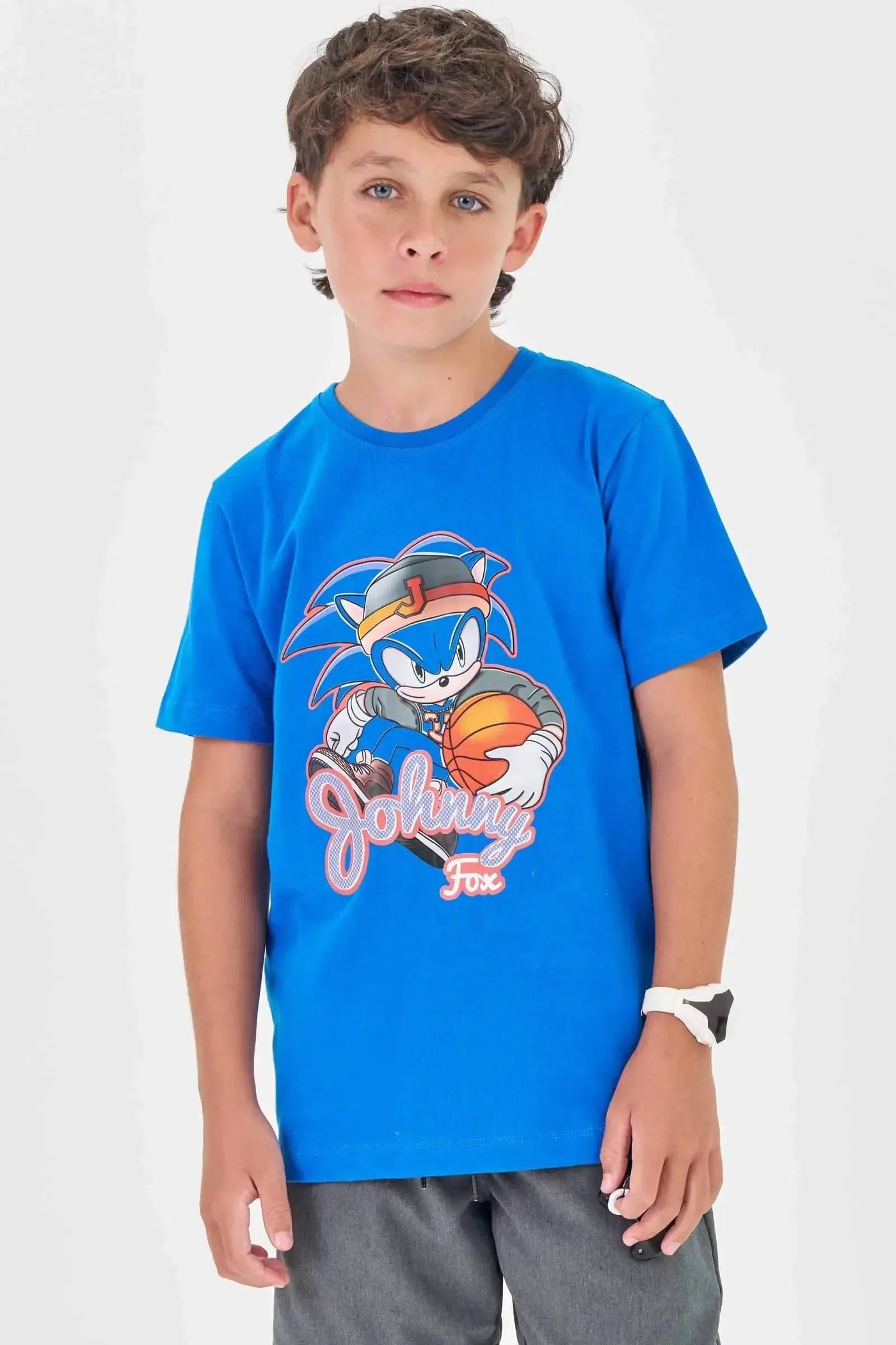 Camiseta em Meia Malha 86314 Johnny Fox Teen Menino