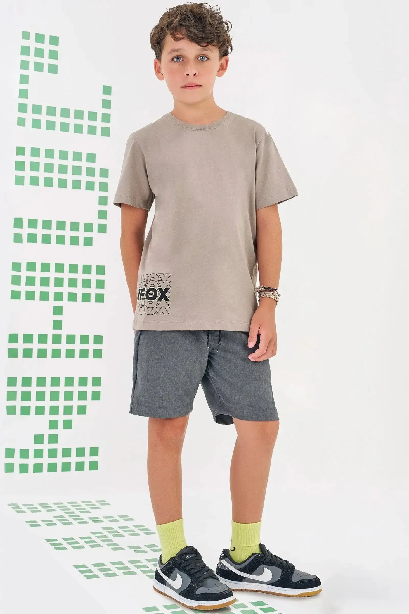 Camiseta em Meia Malha 86324 Johnny Fox Teen Menino