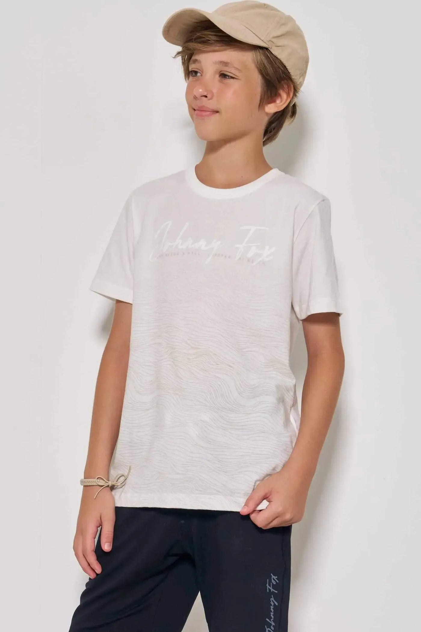 Camiseta em Meia Malha 86831 Johnny Fox Teen Menino