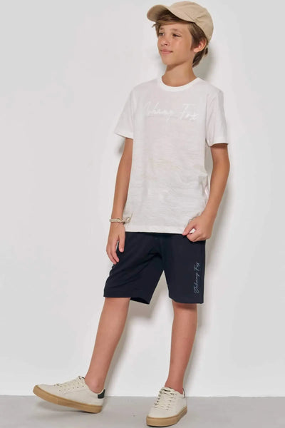 Camiseta em Meia Malha 86831 Johnny Fox Teen Menino