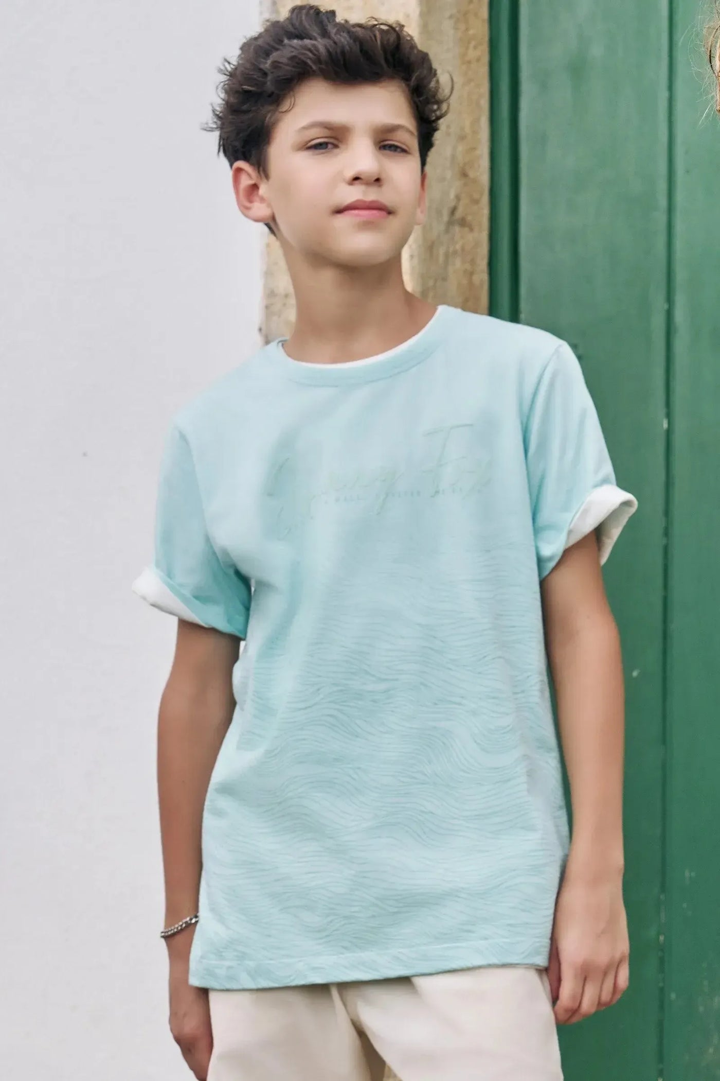 Camiseta em Meia Malha 86831 Johnny Fox Teen Menino