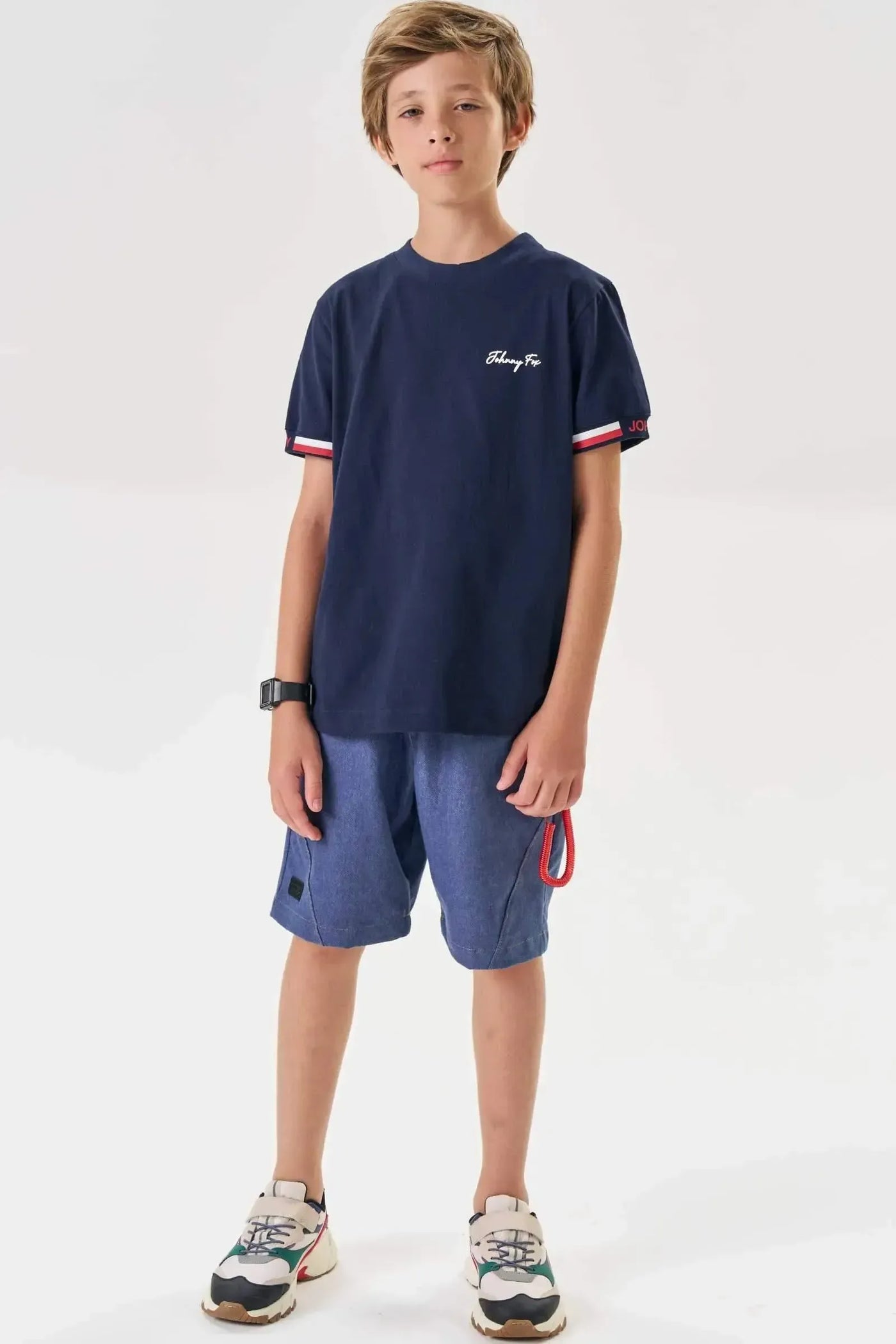 Camiseta em Meia Malha 87001 Johnny Fox Teen Menino