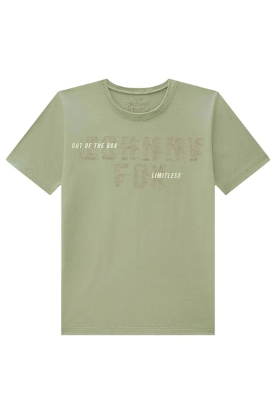 Camiseta em Meia Malha 87002 Johnny Fox Teen Menino