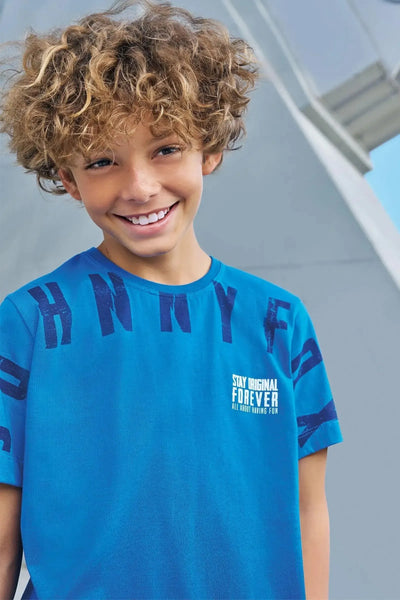 Camiseta em Meia Malha 87620 Johnny Fox Teen Menino