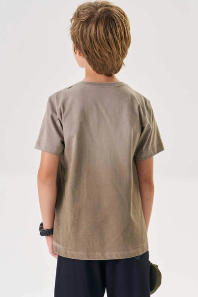 Camiseta em Meia Malha 87620 Johnny Fox Teen Menino