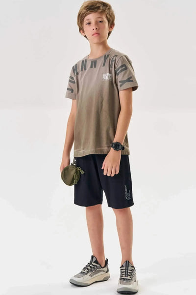 Camiseta em Meia Malha 87620 Johnny Fox Teen Menino