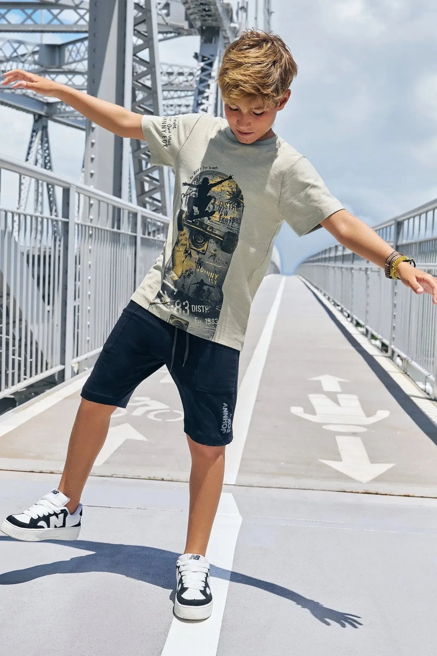 Camiseta em Meia Malha Flamê 87647 Johnny Fox Teen Menino