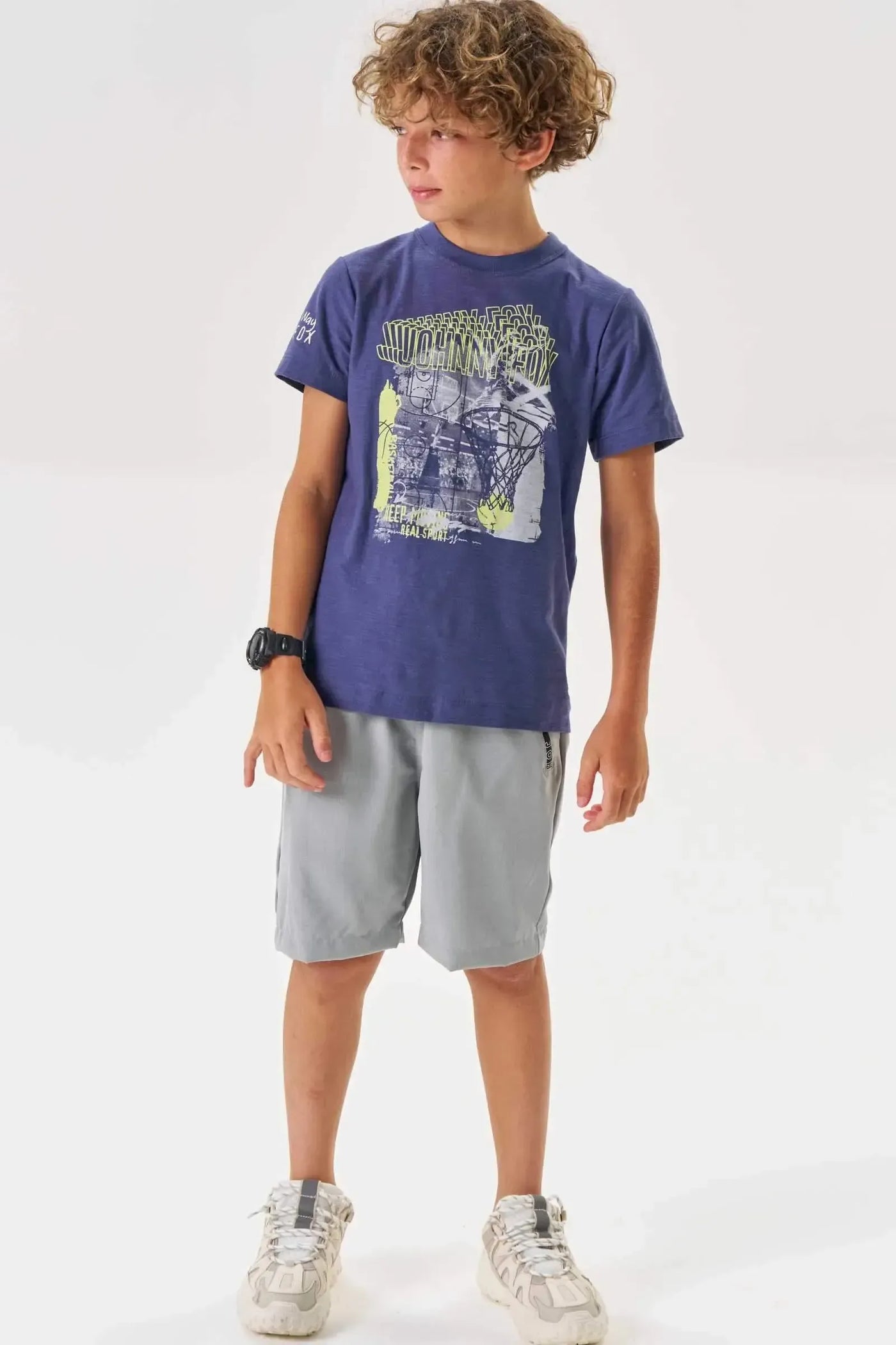 Camiseta em Meia Malha Flamê 88611 Johnny Fox Teen Menino