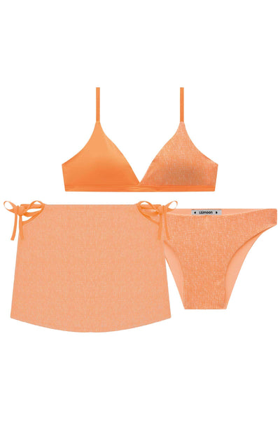 Conjunto de Biquíni com Saída de Praia em Malha Uv Dry 50+ 78407 Lilimoon