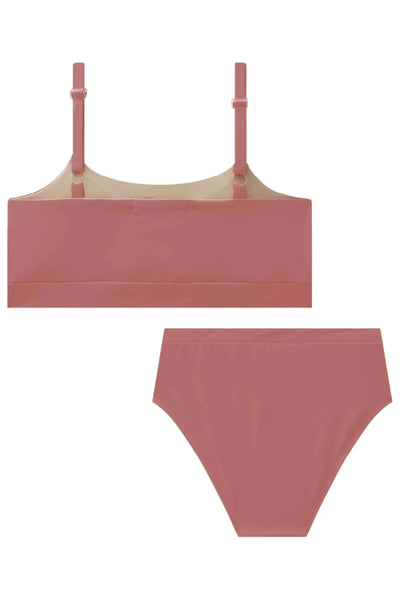 Conjunto de Biquíni com Top e Calcinha Tradicional em Malha UV Dry 50+ 87854 Lilimoon Teen Menina