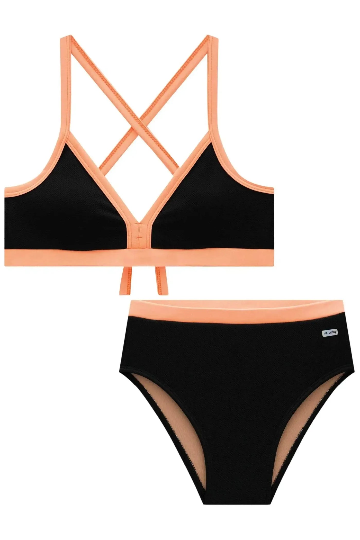 Conjunto de Biquini em Malha Jacquard Catarina UV 50+ 87968 Vic&Vicky Teen Menina