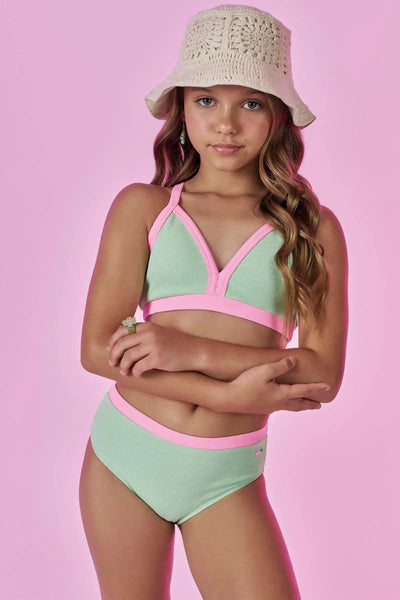 Conjunto de Biquini em Malha Jacquard Catarina UV 50+ 88640 Vic&Vicky Teen Menina