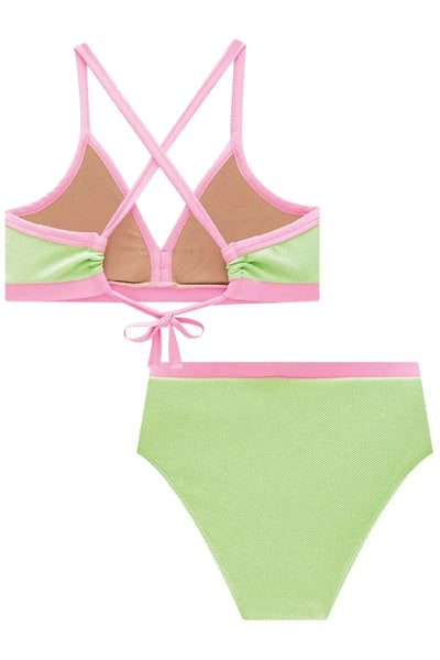 Conjunto de Biquini em Malha Jacquard Catarina UV 50+ 88640 Vic&Vicky Teen Menina