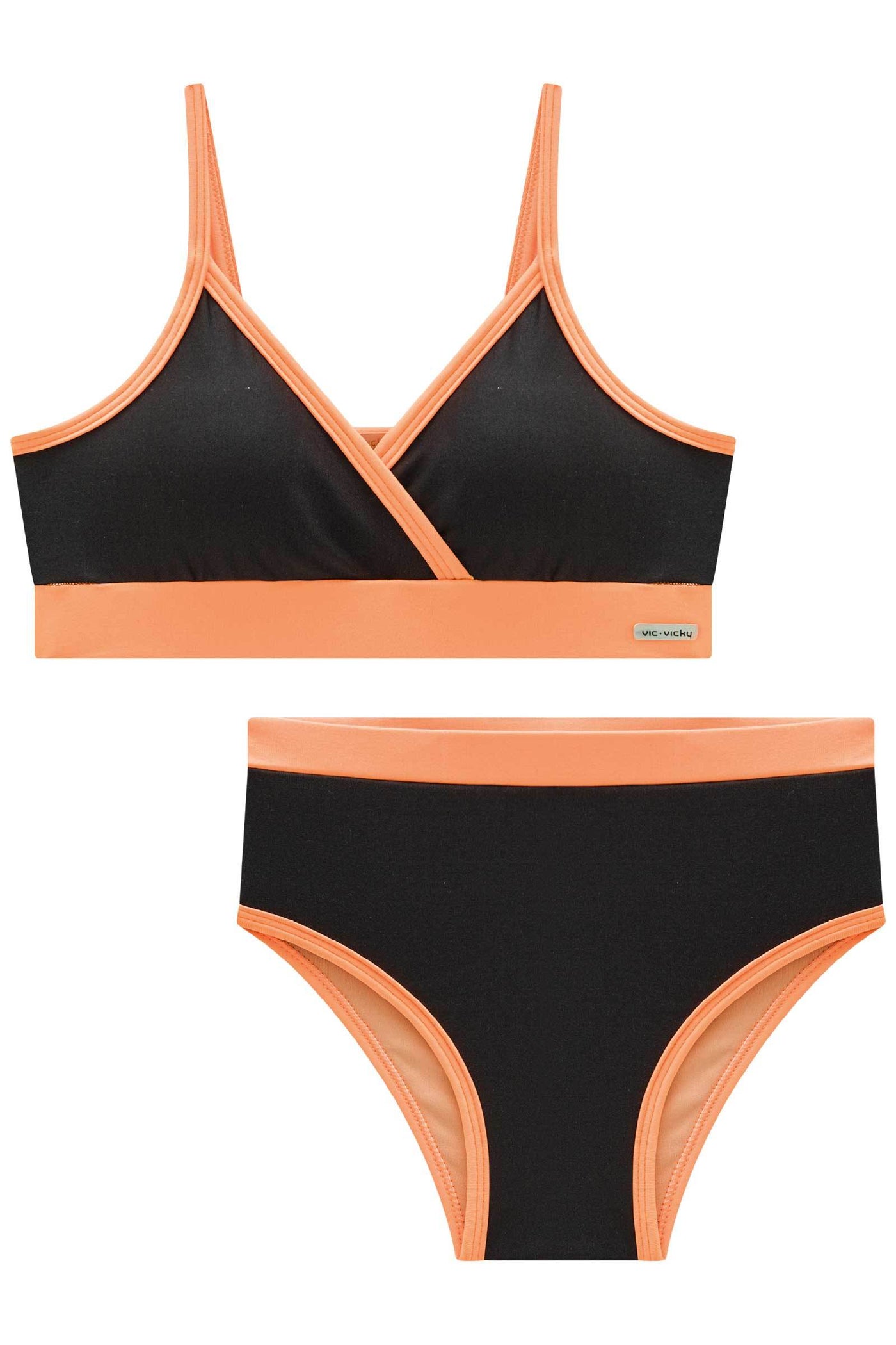 Conjunto de Biquini em Malha Uv Dry 50+ com Bojo Removível 82701 Vic&Vicky