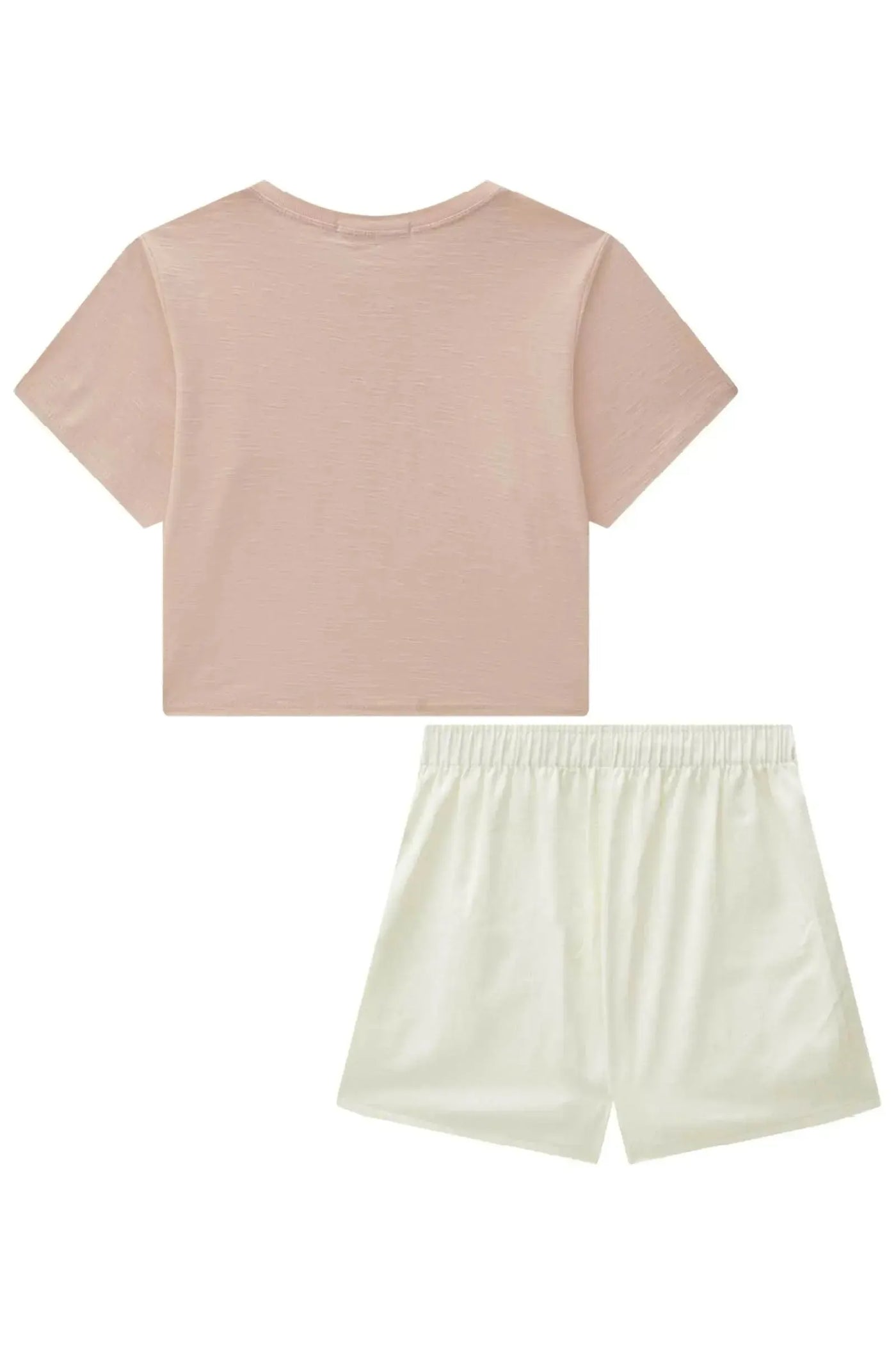 Conjunto de Blusa Boxy Over em Malha Flamê e Short Saia em Sarja com Elastano 87464 Lilimoon Teen Menina