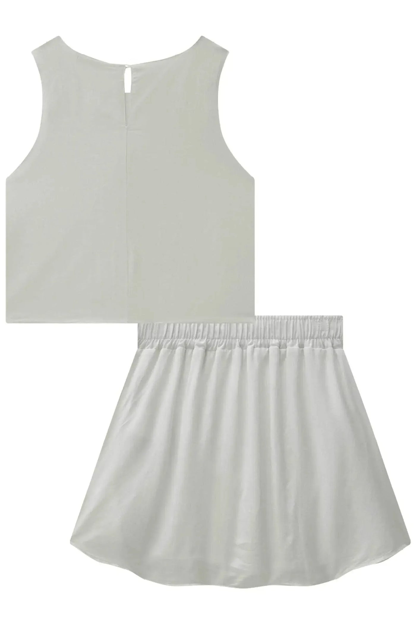 Conjunto de Blusa Cropped e Saia em Viscose Light Shine 87489 Lilimoon Teen Menina