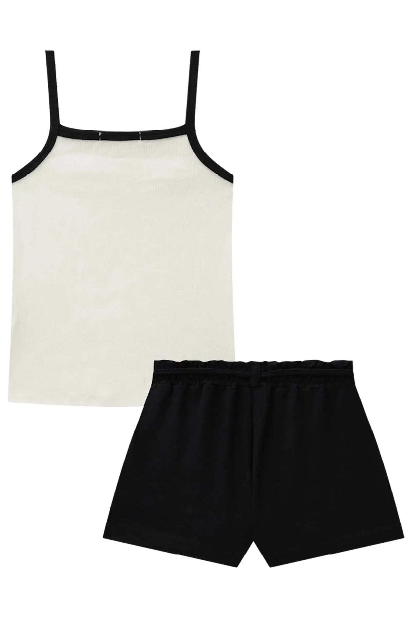 Conjunto de Blusa em Canelado Liz e Shorts em Molevisco 87460 Lilimoon Teen Menina