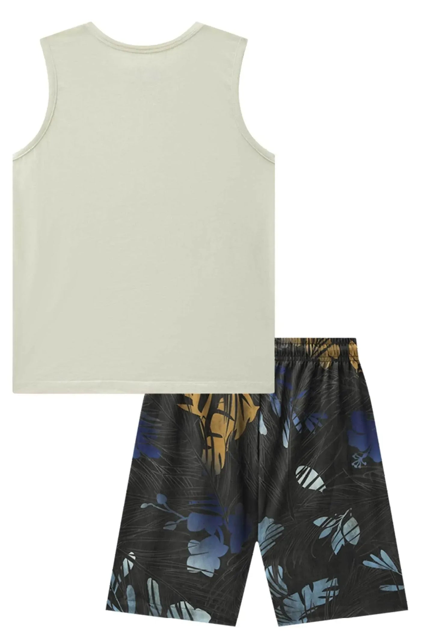 Conjunto de Regata em Meia Malha e Bermuda em Nylon Ergonomic com Elastano 88631 Johnny Fox Teen Menino