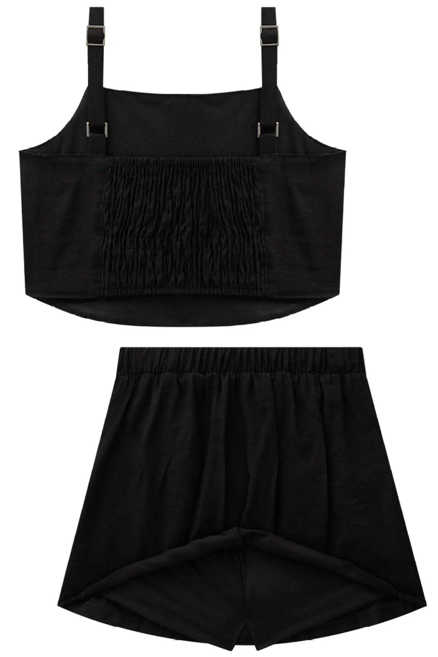 Conjunto de Top Cropped e Saia em Alfaiataria Jacquemus 87530 Vic&Vicky Teen Menina