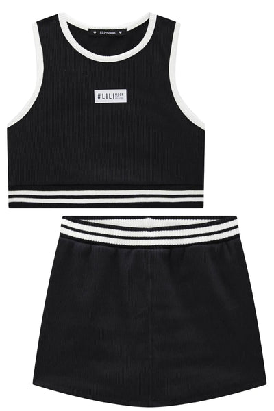 Conjunto de Top Cropped e Short Saia em Soft Line 87504 Lilimoon Teen Menina