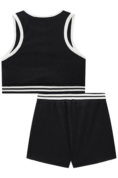 Conjunto de Top Cropped e Short Saia em Soft Line 87504 Lilimoon Teen Menina