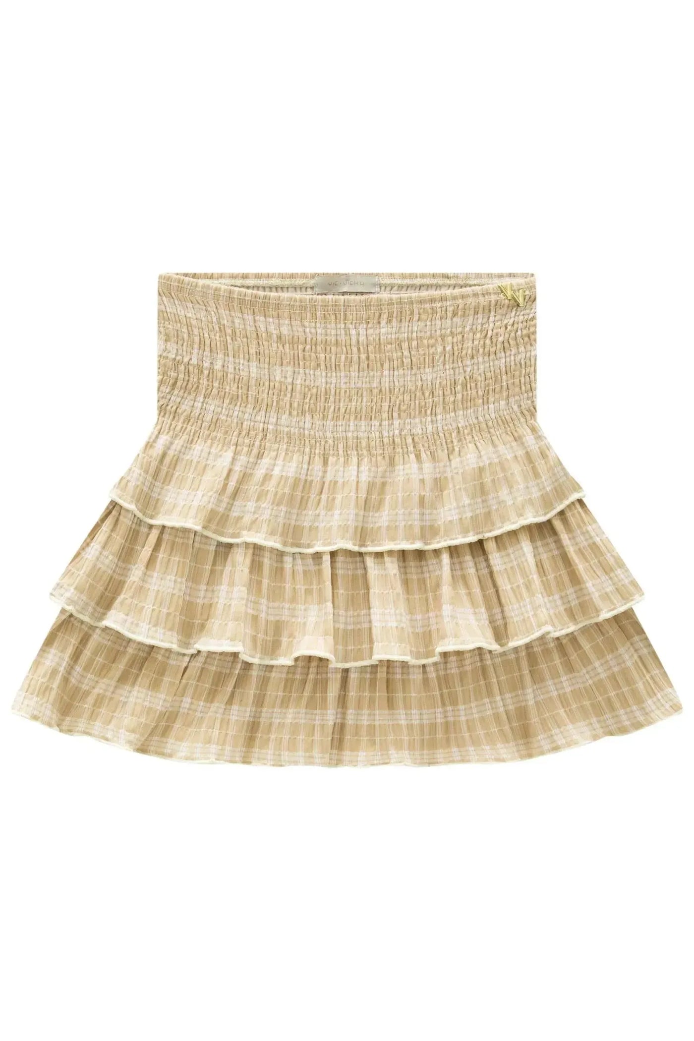 Saia Ruffles em Malha Texturizada 88722 Vic&Vicky Teen Menina