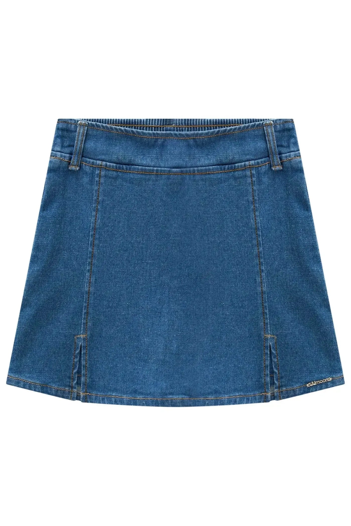 Short Saia em Jeans com Elastano 89011 Lilimoon Teen Menina