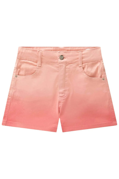 Shorts Cintura Alta em Saja com Elastano 87593 Vic&Vicky Teen Menina