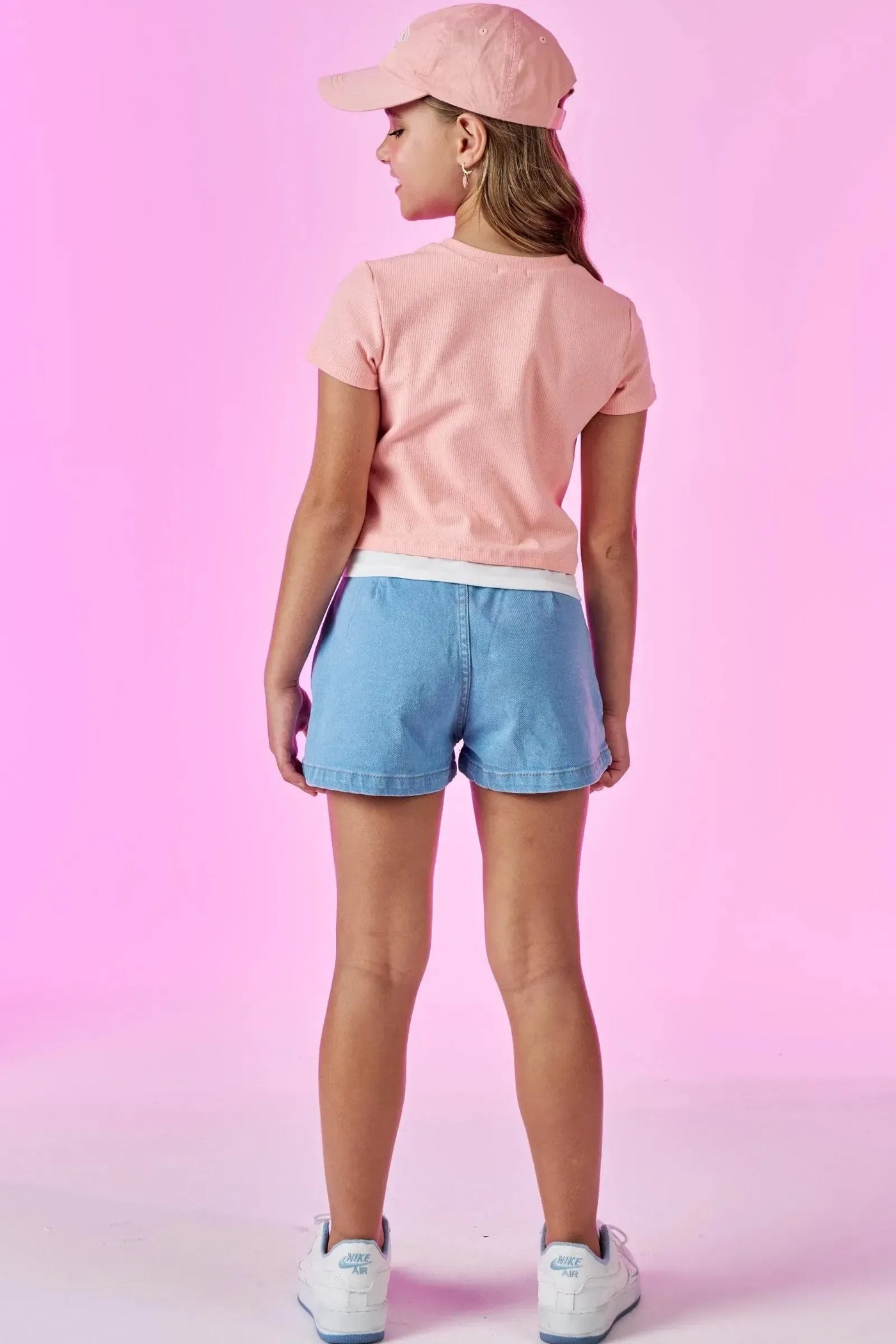 Shorts em Jeans com Elastano 87363 Vic&Vicky Teen Menina